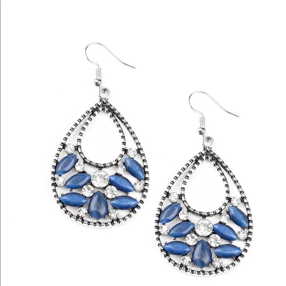 Earrings blue/silver